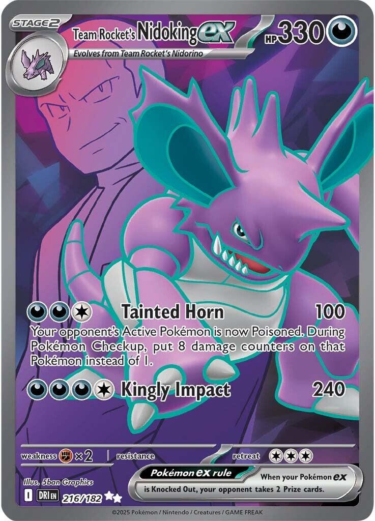 Team Rocket's Nidoking ex #216