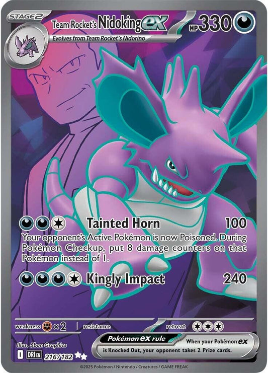 Team Rocket's Nidoking ex #216