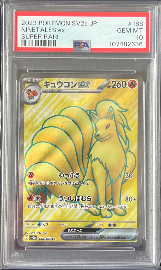 PSA 10 | Ninetales EX SR #188