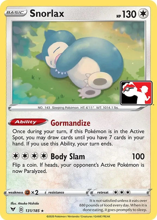 Snorlax Holo - Prize Pack Series 1 #131